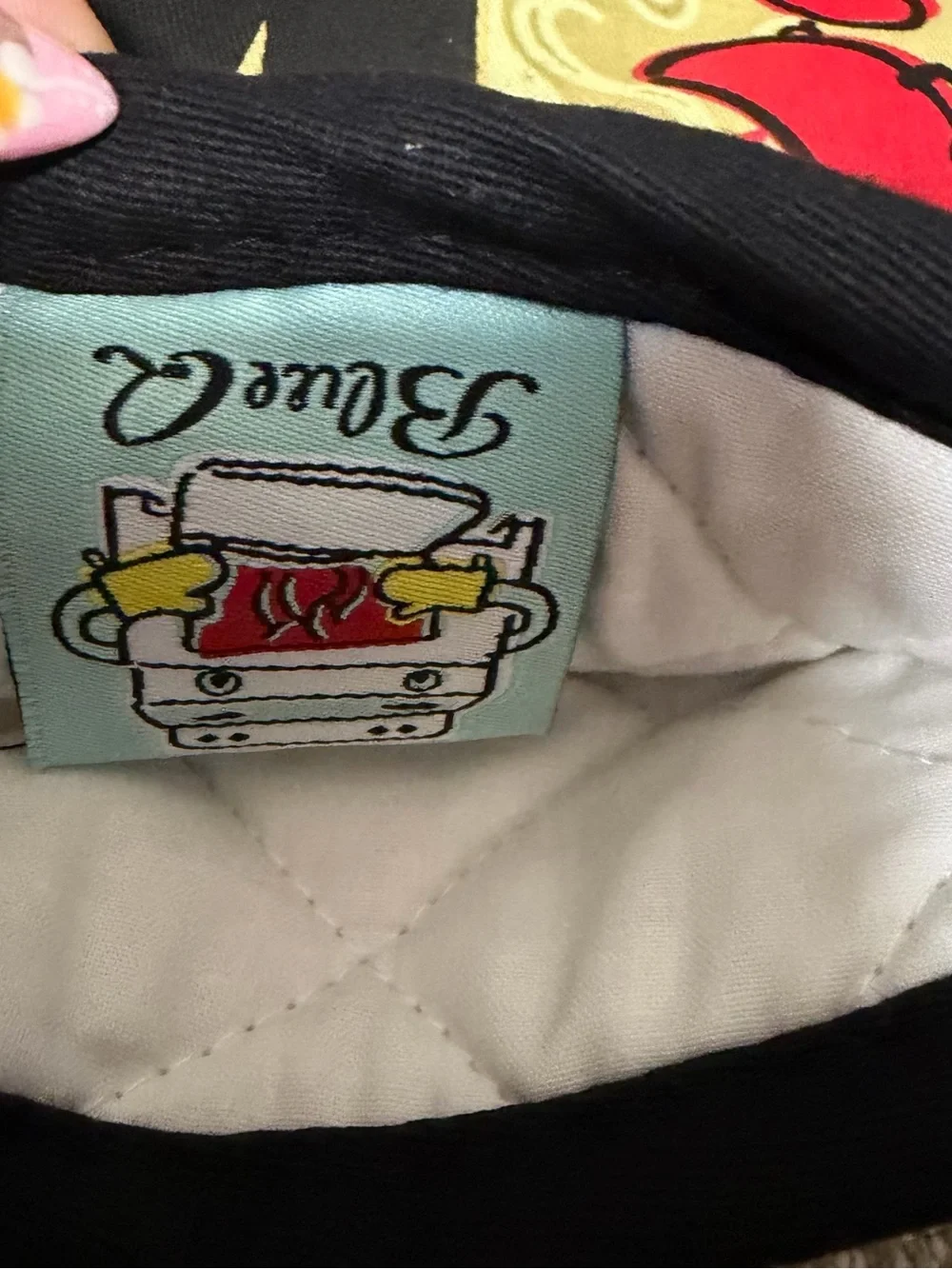 Blue Q “Naughty” Oven Mitt Set of 2 Funny Retro BBQ Camping Kitchen Mitts